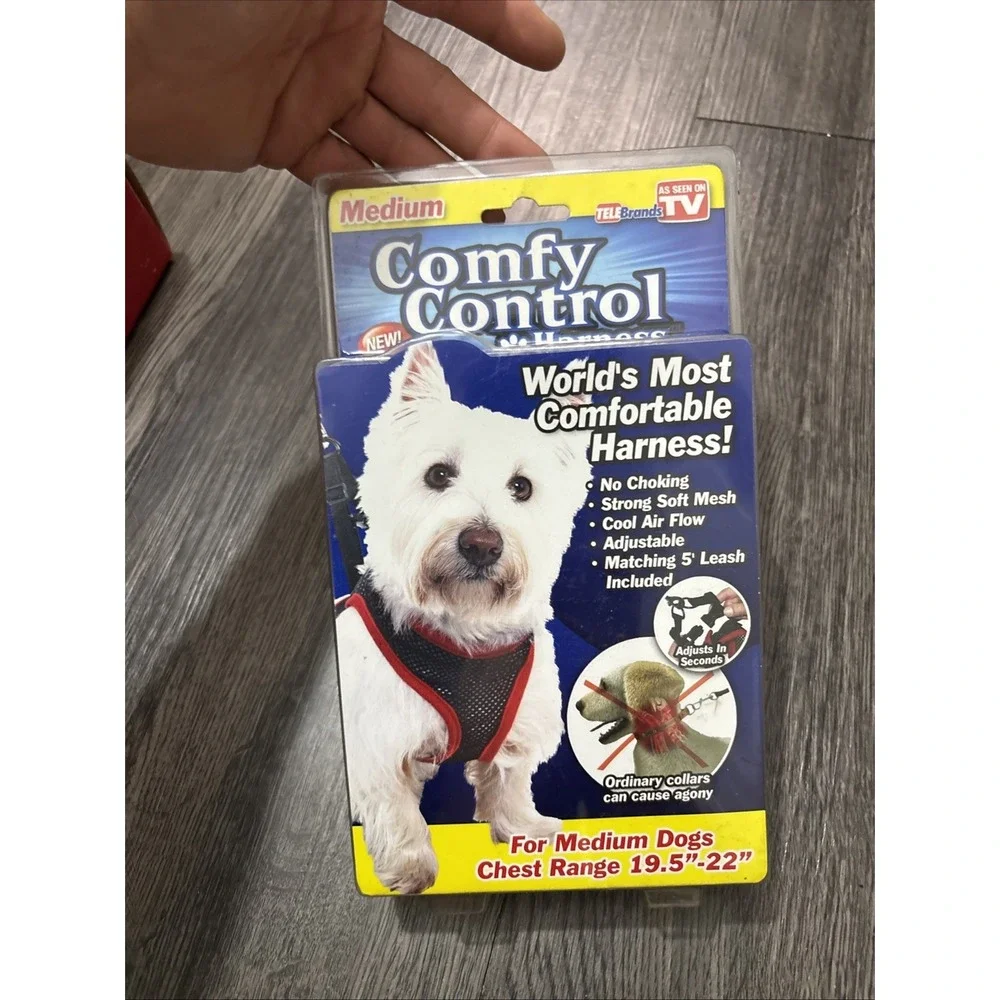 NIB COMFY CONTROL Medium Dog HARNESS~CHEST 19.5